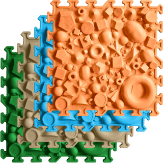 OrtoNature Masážní ortopedické podložky geometrie - měkké
